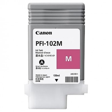 Ink Cartridge Canon PFI-102 M, magenta, 130ml for iPF500,510,600,605,610,700,710,720