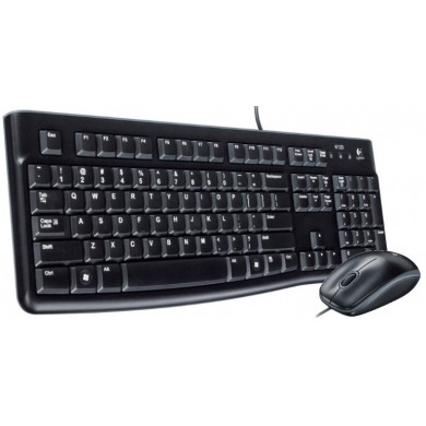 Logitech Desktop MK120 USB, Keyboard + Mouse, Retail - RUS