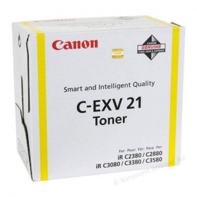 Toner Canon C-EXV21 Yellow, (260g/appr. 14000 pages 10%) for Canon iRC2380/3380