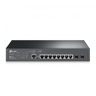 TP-LINK TL-SG3210  8-port JetStream™ Pure-Gigabit L2 Managed Switch, 8 Gigabit LAN ports+2 Gigabit SFPslots, Port/Tag/MAC/Protocol-based VLAN,GVRP, STP/RSTP/MSTP, Port Isolation,IGMP V1/V2/V3 Snooping, L2/L3/L4 Traffic Classif.