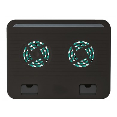 Trust  Cyclone, Notebook Cooling Pad up to 16&rdquo;, 2 silent cooling fans, 8 step height-adjustable, Black