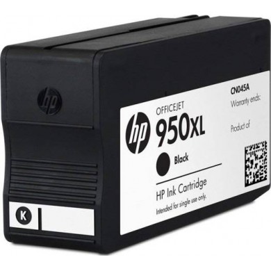 HP 950XL (CN045AE) Black Officejet Ink Cartridge for Officejet Pro 8100/8600 Printer, 2300 pages HP 950XL (CN045AE) Black Officejet Ink Cartridge for Officejet Pro 8100/8600 Printer, 2300 pages