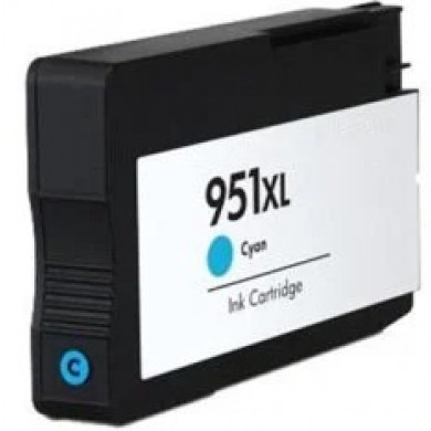 HP 951XL (CN046AE) Cyan Ink Cartridge, for OfficeJet PRO 8100 ePrinter , Pro 8600 Plus e-All-in-One , Pro 8600A (A911a) e-All-in-One , Pro 276dw , Pro 251dw, 1500 pages