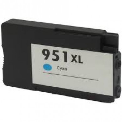 HP 951XL (CN046AE) Cyan Ink Cartridge, for OfficeJet PRO 8100 ePrinter , Pro 8600 Plus e-All-in-One , Pro 8600A (A911a) e-All-in-One , Pro 276dw , Pro 251dw, 1500 pages