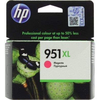 HP 951XL (CN047AE) Magenta Ink Cartridge, for OfficeJet PRO 8100 ePrinter , Pro 8600 Plus e-All-in-One , Pro 8600A (A911a) e-All-in-One , Pro 276dw , Pro 251dw, 1500 pages