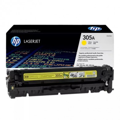 HP 305A (CE412A) Yellow Cartridge for HP LaserJet Pro M351, M375, M451, M475 MFP Series, 2600 p. HP 305A (CE412A) Yellow Cartridge for HP LaserJet Pro M351, M375, M451, M475 MFP Series, 2600 p.