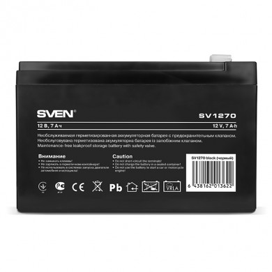 SVEN SV1270, Battery 12V 7AH
