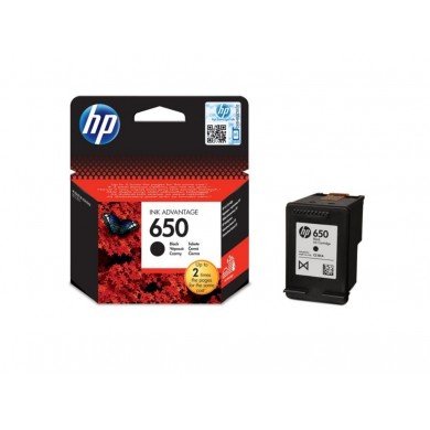 HP 650 (CZ101AE) Black Ink Cartridge for DeskJet 2515/3515 AiO, 360 pages