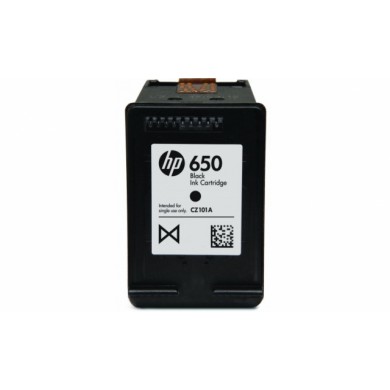 HP 650 (CZ101AE) Black Ink Cartridge for DeskJet 2515/3515 AiO, 360 pages