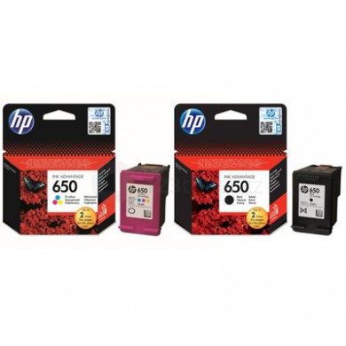 HP 650 (CZ101AE) Black Ink Cartridge for DeskJet 2515/3515 AiO, 360 pages