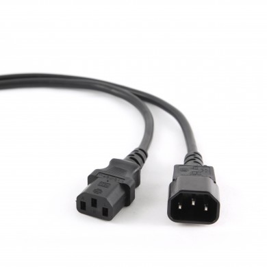 Power Extension cable PC-189-VDE-3M (C13 to C14), 3 m, for UPS, VDE approved