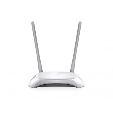 TP-LINK TL-WR840N  N300 Wireless Router, Broadcom, 2T2R, 300Mbps on 2.4GHz, 802.11n/b/g, 1 WAN + 4 LAN, 2 fixed antennas