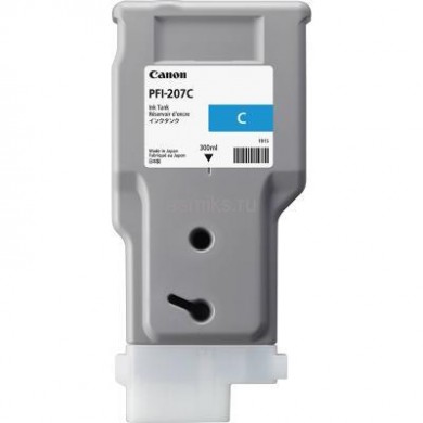 Ink Cartridge Canon PFI-207 C, cyan, 300ml for iPF680,685,780,785