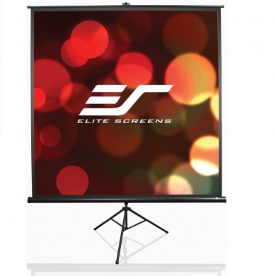 Elite Screens 100" (4:3) 203 x 152 cm, Tripod Projection Screen, Portable, Pull Up, Black