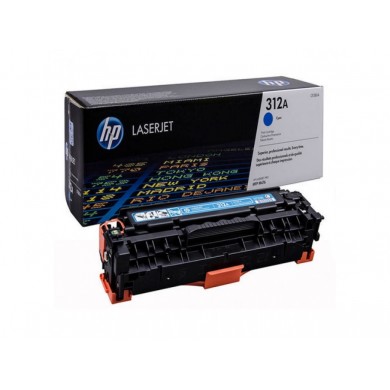 HP 312A (CF381A) Cyan LaserJet Toner Cartridge (up to 2700 pages), for  HP LaserJet Pro M476 Series
