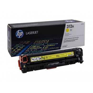 HP 312A (CF382A) Yellow LaserJet Toner Cartridge (up to 2700 pages), for  HP LaserJet Pro M476 Series