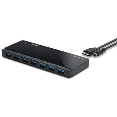 TP-Link UH700, USB3.0 Hub, 7 ports, rate of up to 5Gbps, Black, with External Power Adapter