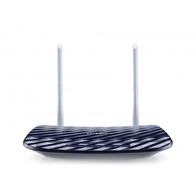 TP-LINK Archer C20  AC750 Dual Band Wireless Router, 433Mbps at 5GHz + 450Mbps at 2.4GHz, 802.11a/b/g/n/ac, 1 WAN + 4 LAN, Wireless On/Off, 3 fixed antennas, Guest Network