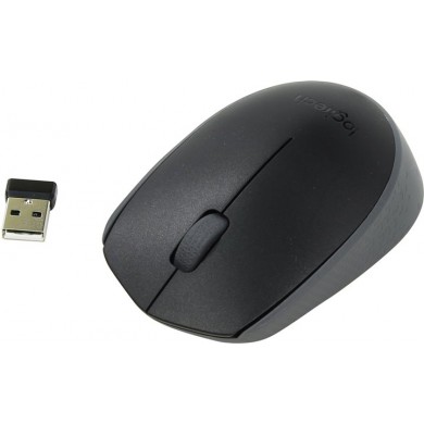 Logitech Wireless Mouse M171 Black, Optical Mouse for Notebooks, Nano receiver,  Black, Retail