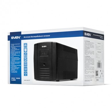 UPS SVEN Pro 1000 (USB) / AVR / 1000VA  / 720W