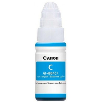 Ink Bottle Canon GI-490 C (0664C001), cyan, 70ml for G1400/1410/G2410/G2411/G2415/G3410/G3411/G3415/G4411, 7000 p.