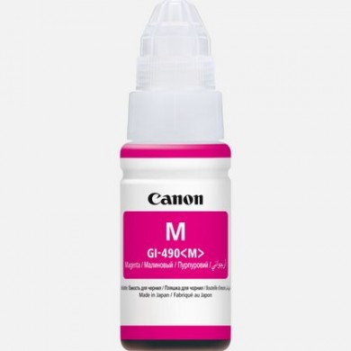 Ink Bottle Canon GI-490 M (0665C001), magenta, 70ml for G1400/1410/G2410/G2411/G2415/G3410/G3411/G3415/G4411, 7000 p.