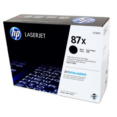 HP 87X (CF287X) High Yield Black LaserJet Toner Cartridge,  for HP M506dn, M506x, M527dn, M527f, M527c; M501dn, M501n,18000 p.