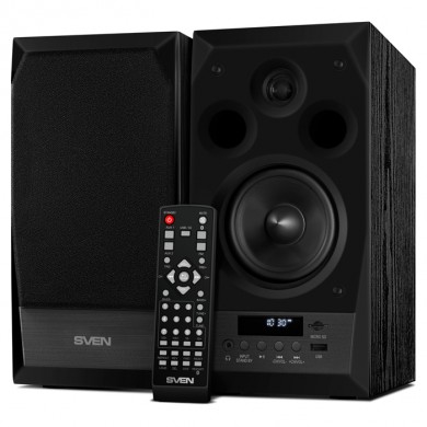 Boxe 2.0 SVEN MC-10 / 50W RMS, Bluetooth / FM / USB / SD card / Black