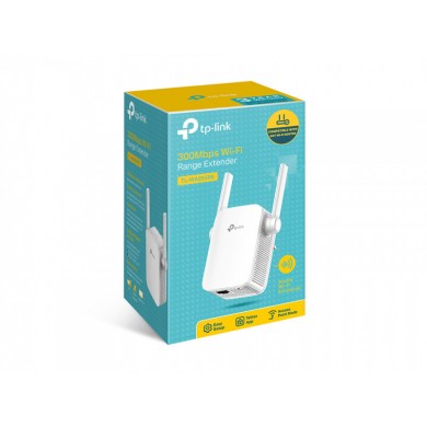 TP-LINK TL-WA855RE  N300 Wireless Wall Plugged Range Extender, Atheros, 2T2R, 300Mbps 2.4GHz, 802.11n/g/b, 1 Lan Port, Ranger Extender button, Range extender mode, WPS, 2 external Antennas