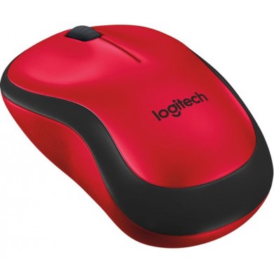 Logitech Wireless Mouse M220 Red, Silent Optical Mouse for Notebooks, Nano receiver, Red, Retail Logitech Wireless Mouse M220 Red, Silent Optical Mouse for Notebooks, Nano receiver, Red, Retail