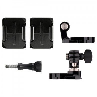 GoPro Helmet Front + Side Mount -to attach GoPro to the front or side of helmets, compatible with HERO7 Black, HERO6 Black, HERO5 Black, HERO5 Session, HERO Session, HERO4 Black, HERO4 Silver