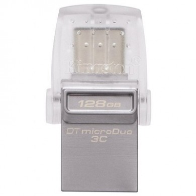 128GB USB3.1  Kingston DataTraveler MicroDuo 3C, Ultra-small, USB-C OTG + USB-A, (Read 100 MByte/s, Write 15 MByte/s)