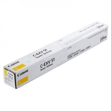 Toner Canon C-EXV51 Yellow, (681g/appr. 60 000 pages 5%) for Canon iRC55xx