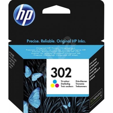 HP 302 (F6U65AE) Tri-color Original Ink Cartridge for HP DeskJet 1110 Printer,HP OfficeJet 3830/3636/5230,HP DeskJet 2130/3636,HP ENVY 4523/4527/4520