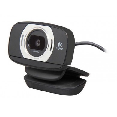 Logitech HD Webcam C615, Microphone (noise reduction), 1080p, 30 fps, FoV: 78&deg;, Autofocus, Glass lens, Tripod-ready universal clip, up to 8 Megapixel images, Logitech Fluid Crystal&trade; Technology  with Autofocus,  fold-and-go design, fits laptops, LCD or CRT monitors, USB 2.0