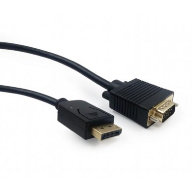 Cable DP-VGA - 1.8m - Cablexpert CCP-DPM-VGAM-6, 1.8m, DisplayPort (male) to VGA (male) adapter cable, Black