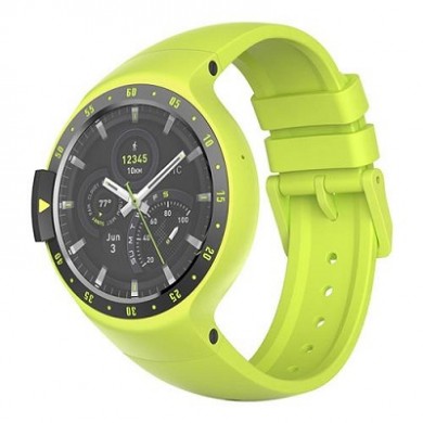 Ticwatch  S by Mobvoi, Auora Yellow, 1.4" OLED Touch Display, Wear OS by Google, 512MB/4GB, GPS, Time, Mic/Speaker for incoming calls, Heart Rate, Steps, Alarm, Distance Display, Average Daily Steps, Weather, Notifications, IP67, 48Hrs+, BT4.1, 45.5g