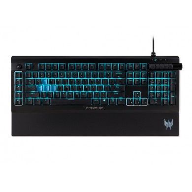 ACER PREDATOR GAMING KEYBOARD AETHON500, mechanical keys, 16.8M RGB backlit, detachable magnetic wrist rest, anodized aluminum faceplate. ACER PREDATOR GAMING KEYBOARD AETHON500, mechanical keys, 16.8M RGB backlit, detachable magnetic wrist rest, anodized aluminum faceplate.