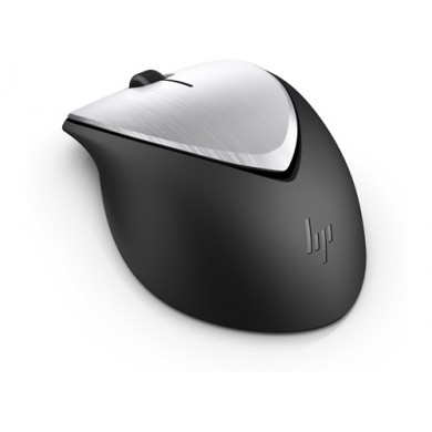 HP Envy Rechargeable Wireless Mouse 500, Laser Sensor, 1600 dpi, Rubber Grips and Aluminum Finish, Quick Recharge with Micro-USB.