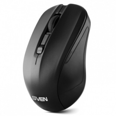 SVEN RX-270W  Wireless, Optical Mouse, 2.4GHz, Nano Receiver, 800/1200/1600 dpi, USB, Black