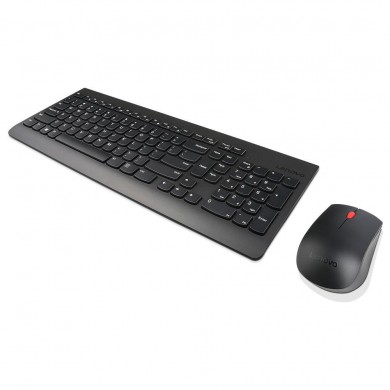 Lenovo Essential Wired Keyboard and Mouse Combo, USB, Black.