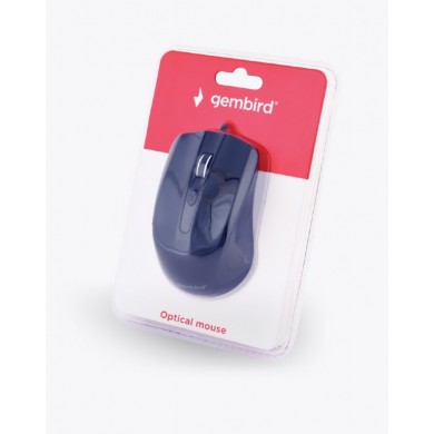 Gembird MUS-4B-01, Optical Mouse, 1200dpi, USB, 1.35 m cable, Black