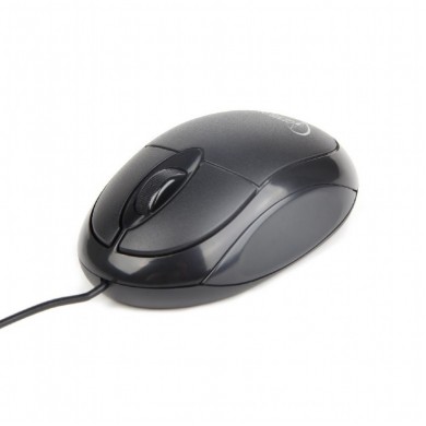 Gembird MUS-U-01, Optical Mouse, 1000dpi, USB, Cable length: 1.25 m, Black