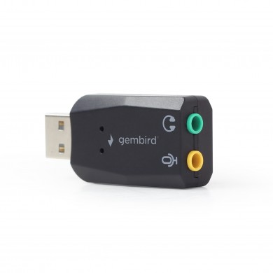 Gembird SC-USB2.0-01 &rdquo;Virtus Plus&rdquo;  USB Sound Card,  connectors: USB A-type male, 3.5mm stereo headphone jack, 3.5mm microphone input jack, 3.5 mm line-in jack,  CMedia CM108B