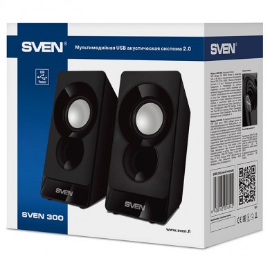Boxe SVEN 300 / 2.0 / 6W RMS / USB power supply / Black