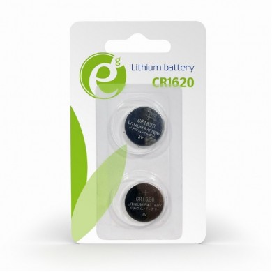 Gembird  Button cell CR1620, 2pcs, High performance and long lifetime