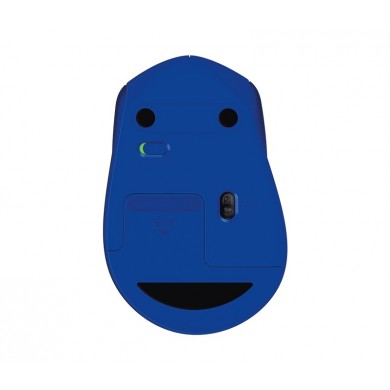 Logitech Wireless M330 Silent Plus, Optical Mouse for Notebooks, nano receiver, Blue