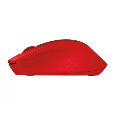 Logitech Wireless M330 Silent Plus, Optical Mouse for Notebooks, nano receiver, Red