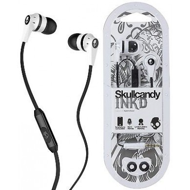 SkullCandy S2IKFZ-074 INKD 2.0 IN-EAR White/Black/White