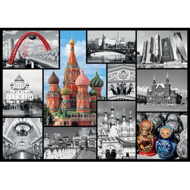 10380 Trefl Puzzles - "1000" - Moscow - collage / Trefl